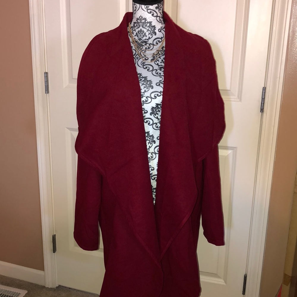 Fashion Nova Deep Burgundy Jacket